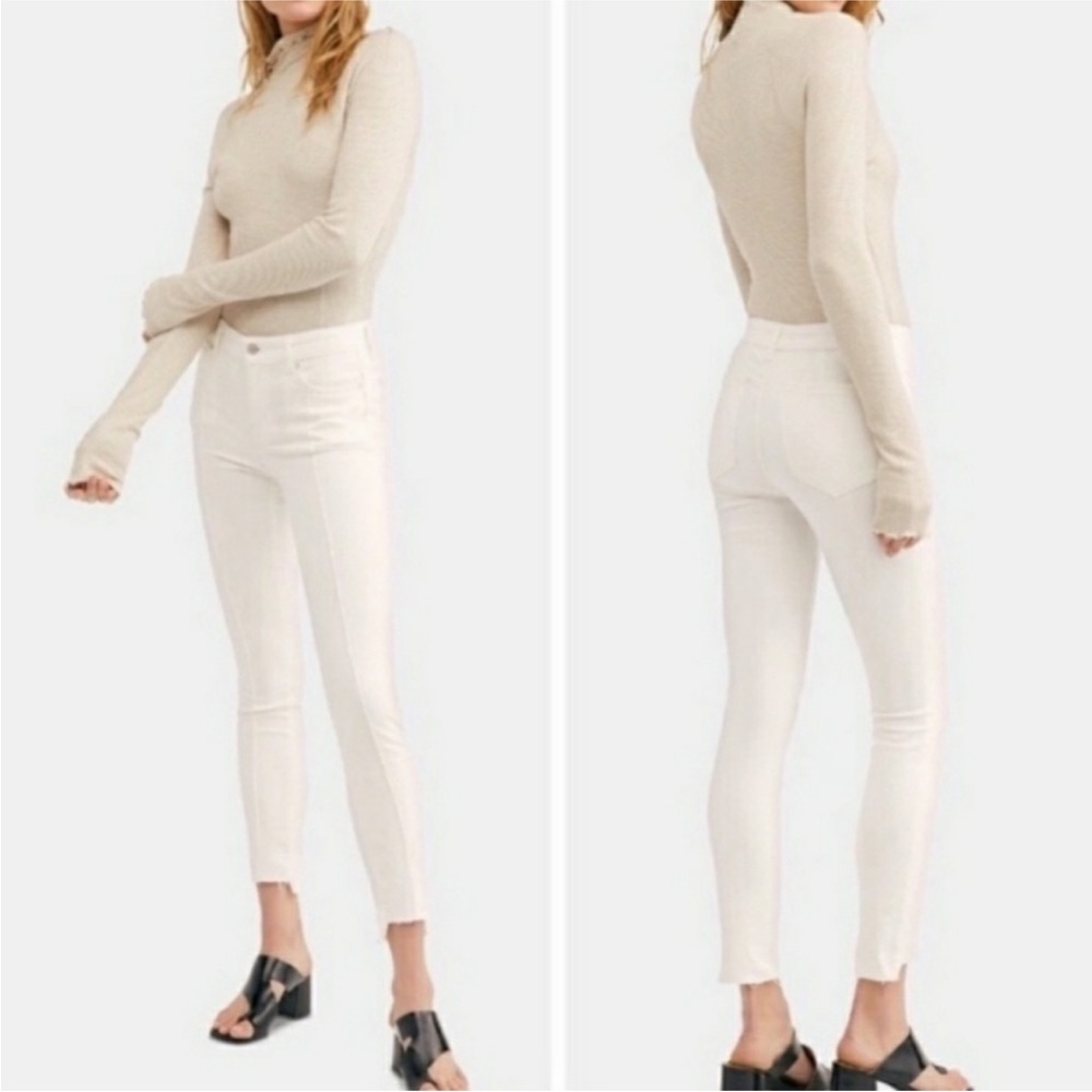 Free People Del Wray White‎ Jeans